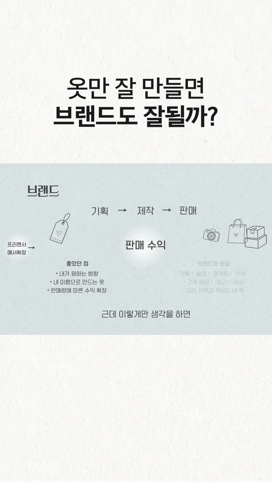 패션디자이너가 직접 브랜드를 운영하며 알게 된 현실